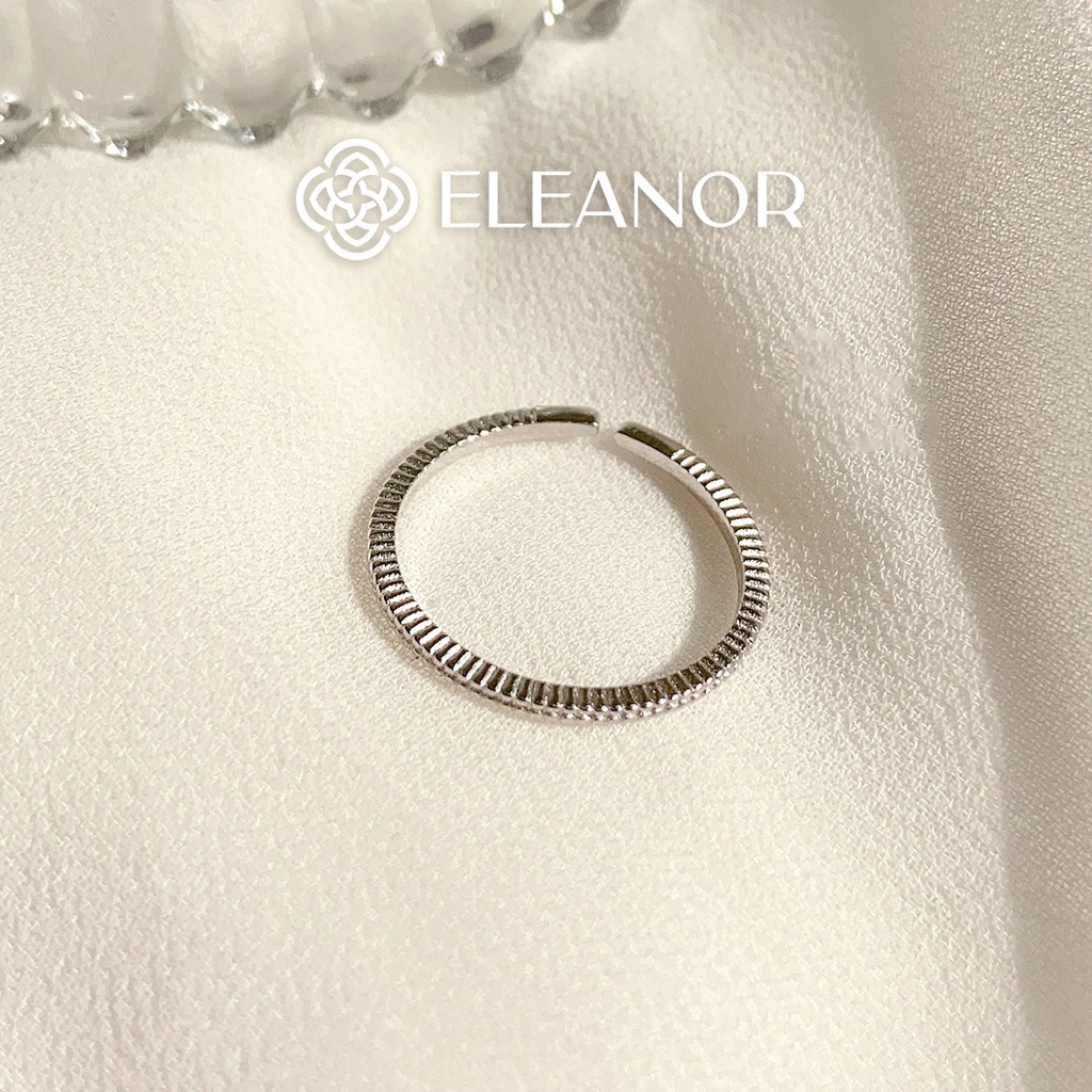 Nhẫn Bạc Eleanor Accessories Phong Cách Retro Đính Hạt Twiste Dễ Thương