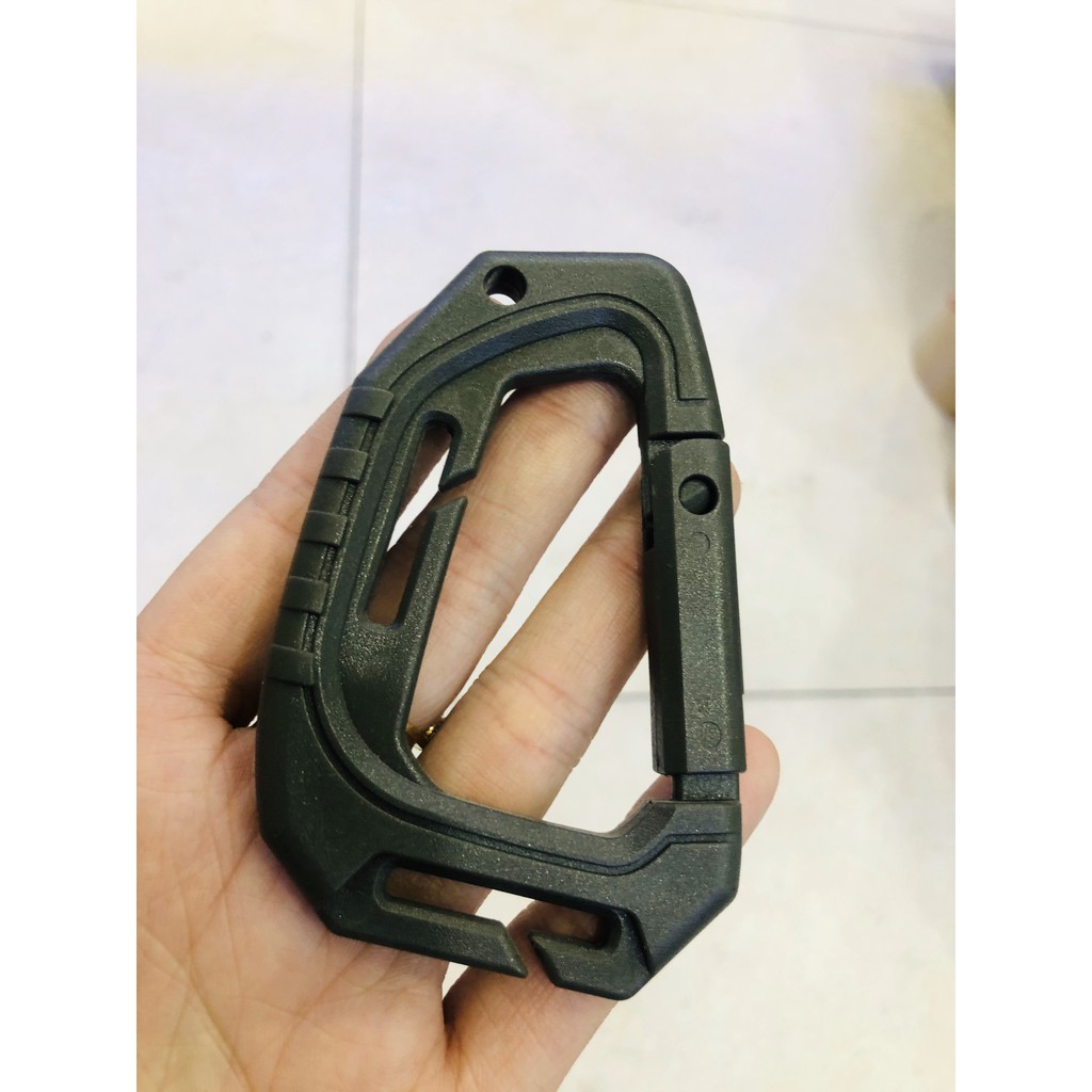 Móc Carabiner Nhựa Siêu Nhẹ EDC Lớn 9mm  móc khóa - móc treo balo - móc treo đồ dã ngoại - dã ngoại