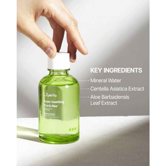 Toner thuần chay phục hồi da JUMISO SUPER SOOTHING CICA ALOE ESSENCE TONER