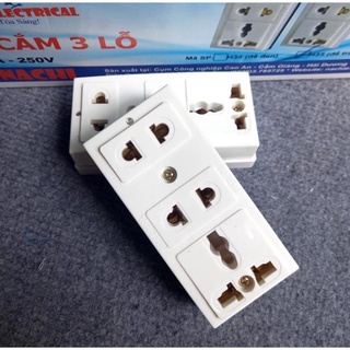 Ổ cắm điện 3 lỗ cắm chân Nachi H35 an toàn