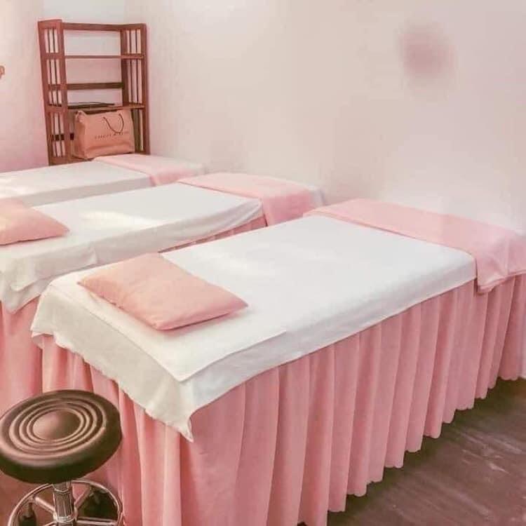 Khăn trải giường spa Anh Minh chất microfiber kt 90*190cm có thể dùng để đắp người vào mùa đông