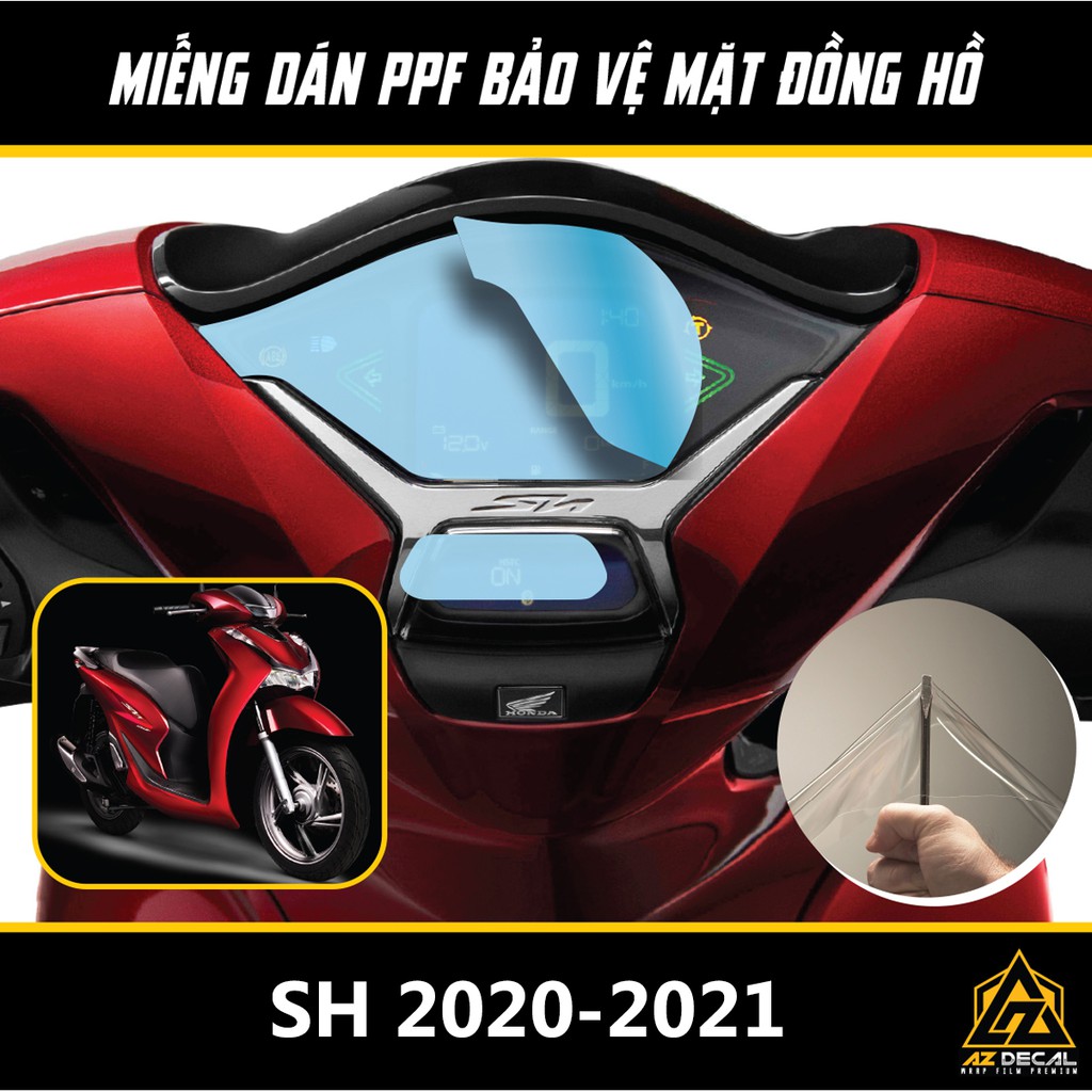 Miếng Dán PPF Bảo Vệ Mặt Đồng Hồ Xe Honda Sh 2020 - 2021 - MUA 1 TẶNG 1 - Film PPF Tự Phục Hồi Chống Xước Đồng Hồ Số Sh