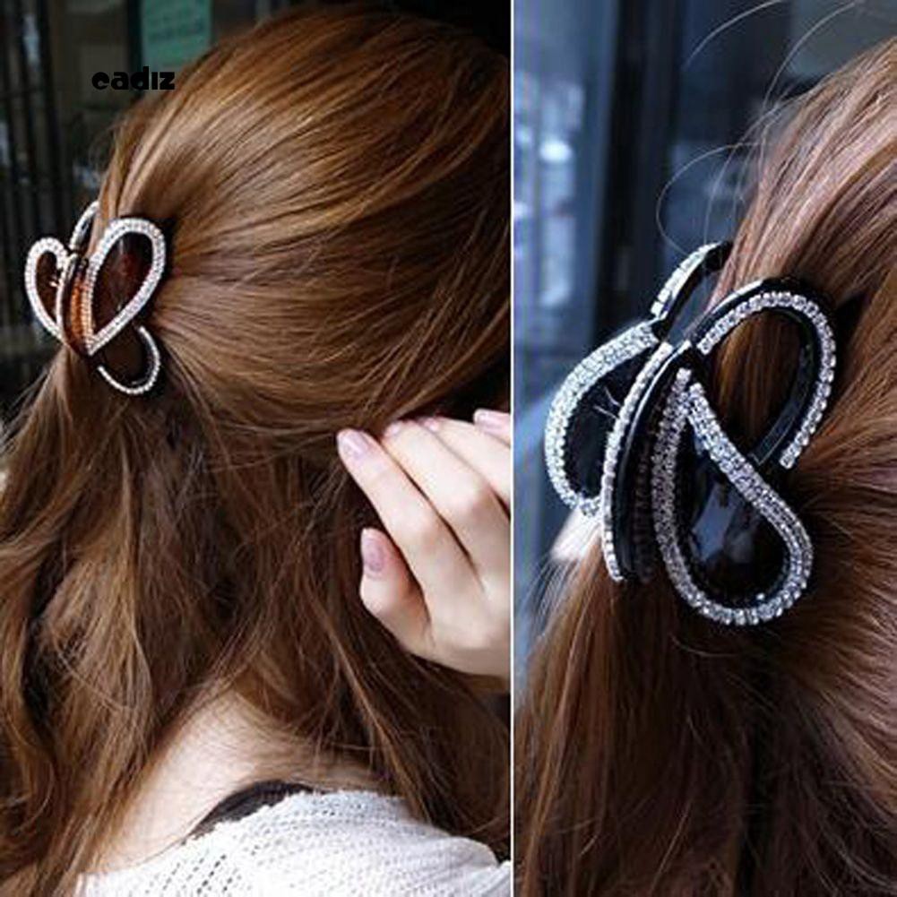 Kẹp tóc hình bướm đính đá lấp lánh
