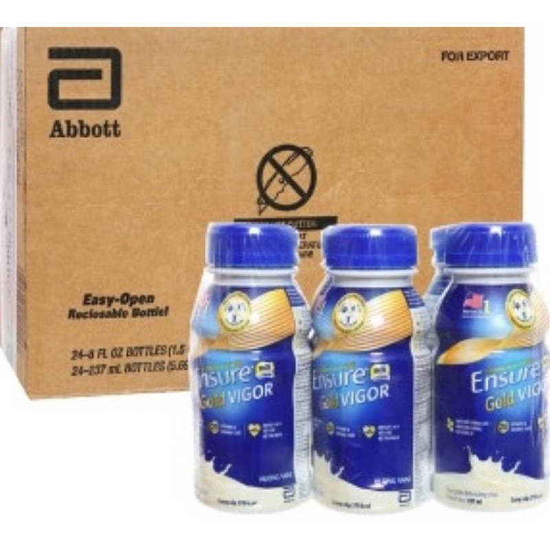 Thùng 24 chai sữa ABB Ensure Gold Vigor HMB - chai 237ml