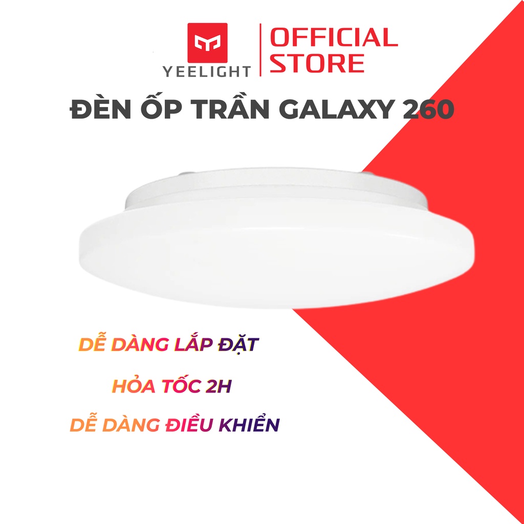 Đèn led ốp trần trang trí Yeelight Galaxy 260 điều chỉnh độ sáng thông minh chống bụi IP50 chính hãng