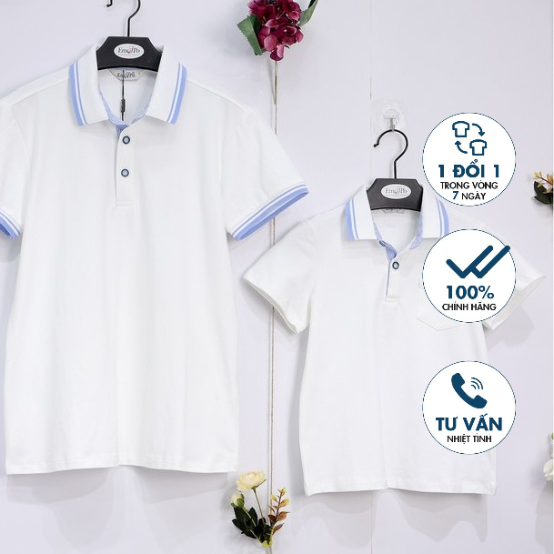 Áo thun polo trẻ em Emspo, cổ ve, tay bo chun, túi áo ngực ATS0487