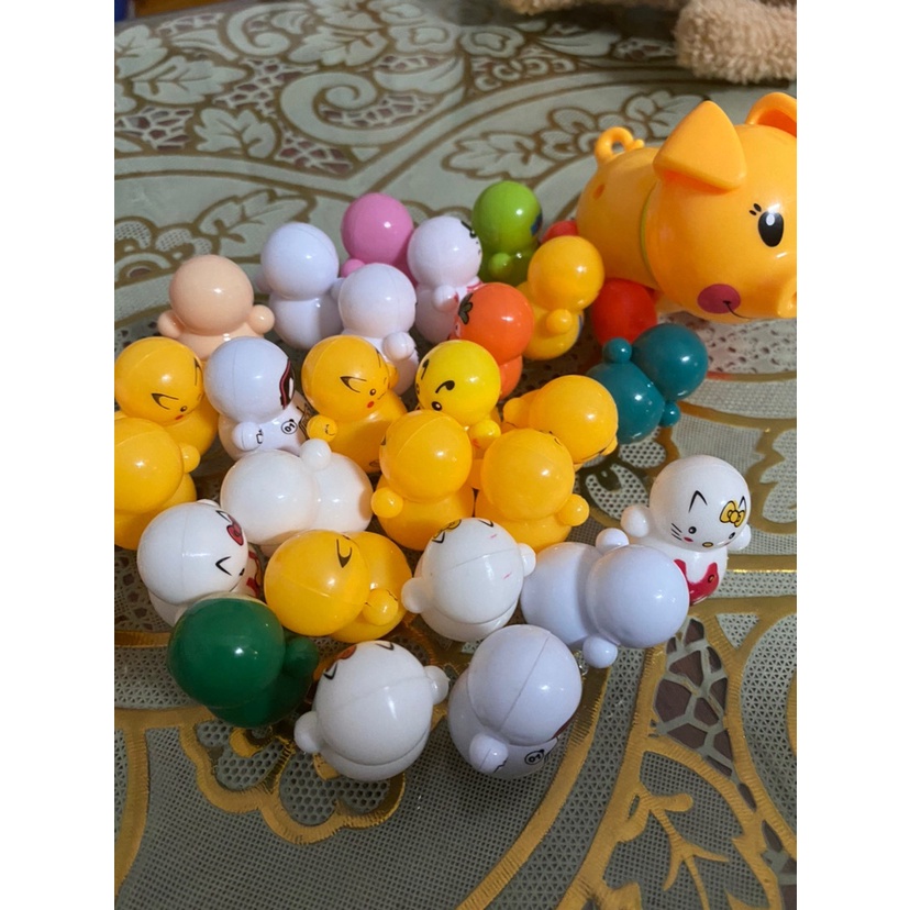 Lật đật Squid game mini, đồ chơi lật đật mini Doraemon