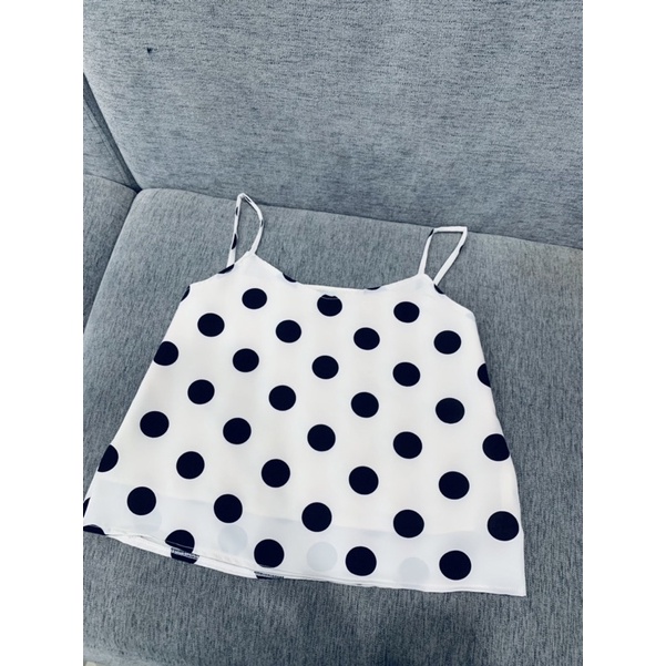 Áo hai dây lụa hoa nhí mặc trong cardigan, blazer xinh xắn, chất lụa hàn hoạ tiết xinh xắn chất vải mềm mịn thoải mái