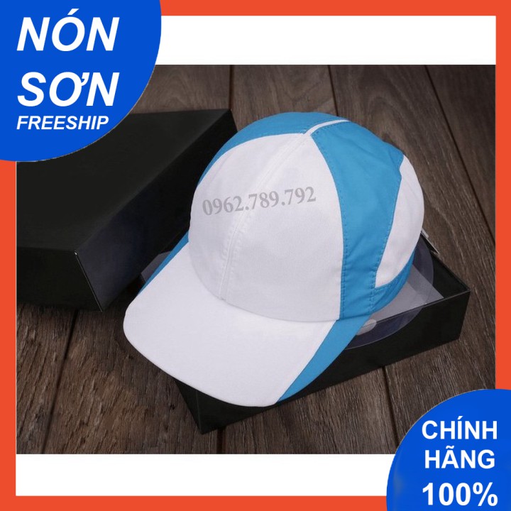 Mũ Lưỡi Trai Nón Sơn Vải Dù Xanh Dương Lưới Trắng Chính Hãng Hàng Chuẩn Tem 7 Màu Thời Trang Cao Cấp Mới 2021