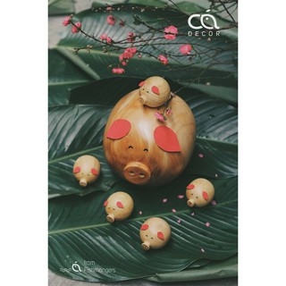 LỢN GỖ TIẾT KIỆM TIỀN