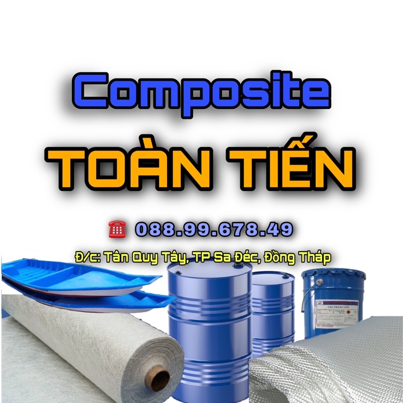 COMBO 1Kg nhựa composit+1.5m sợi thuỷ tinh+ 300gr bột đá tặng kèm chất đông keo làm Composite polyester