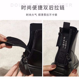 Boot cổ cao lót lông khoá sau