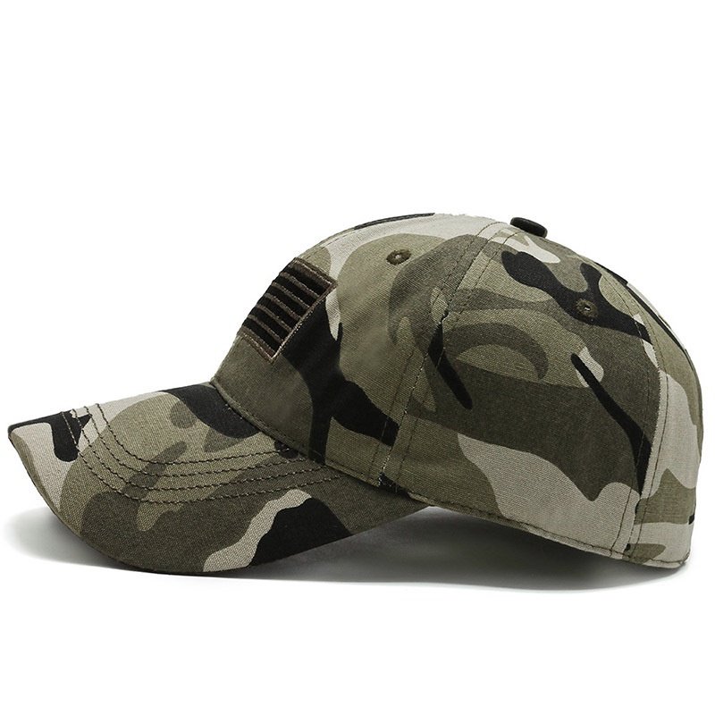 Mũ Lưỡi Trai Thêu Hình Lá Cờ Mỹ Thời Trang