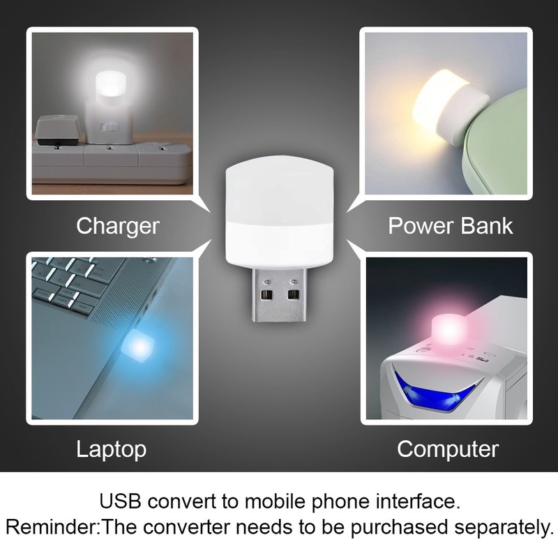 Đèn LED Đọc Sách Bảo Vệ Mắt Siêu Sáng Nhiều Màu Sắc Sạc Cổng USB Tiện Dụng