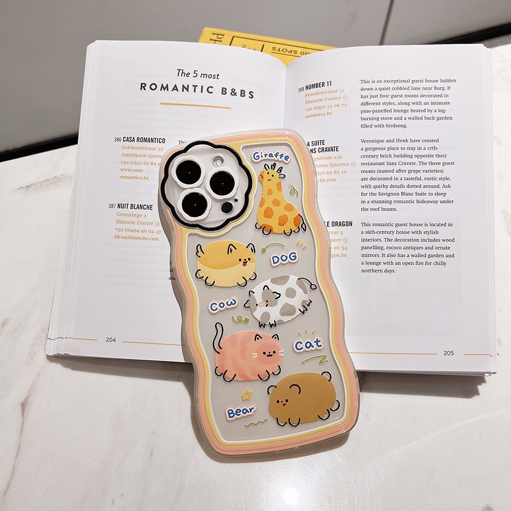 Ốp Điện Thoại Mềm Chống Sốc Họa Tiết Động Vật Hoạt Hình Cho iPhone 13 12 11 Pro XS Max X XR 7 8 plus