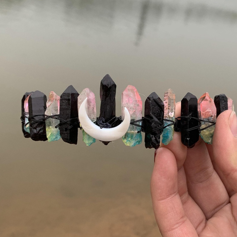 Flgo Băng Đô Đính Đá Pha Lê Phong Cách Bohemia Cho Lễ Hội Âm Nhạc