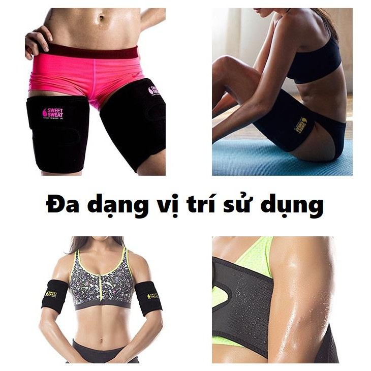 Đai Quấn Đai quấn đánh tan mỡ chân, tay, đùi giúp bạn có body thon gọn Sweet Sweat Thigh Trimmer