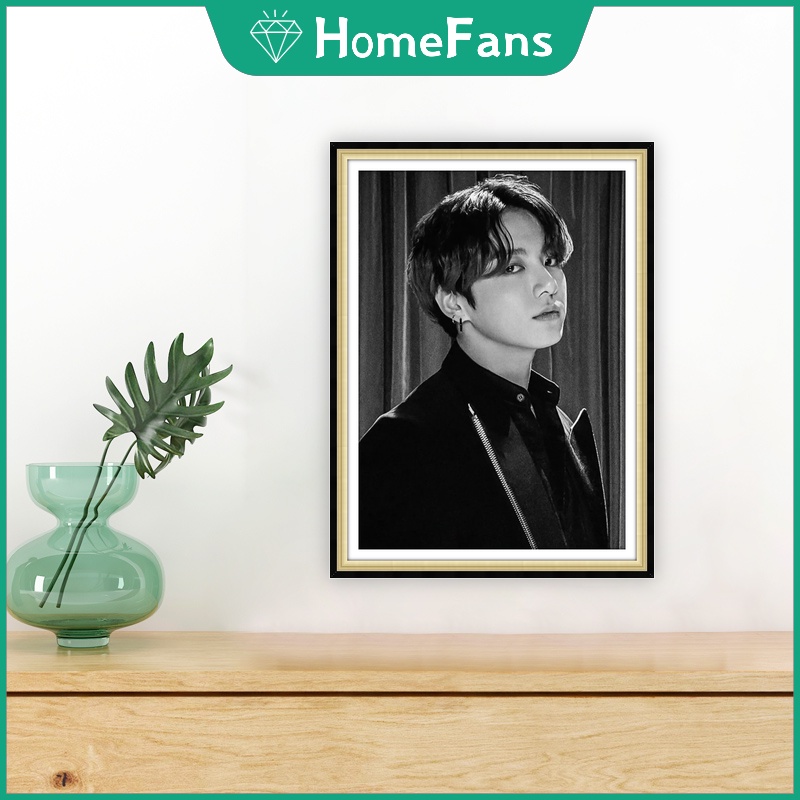 Tranh Đính Đá 5D Tự Làm Hình BTS Kích Thước 30x40cm/40x50cm Trang Trí Nhà Cửa