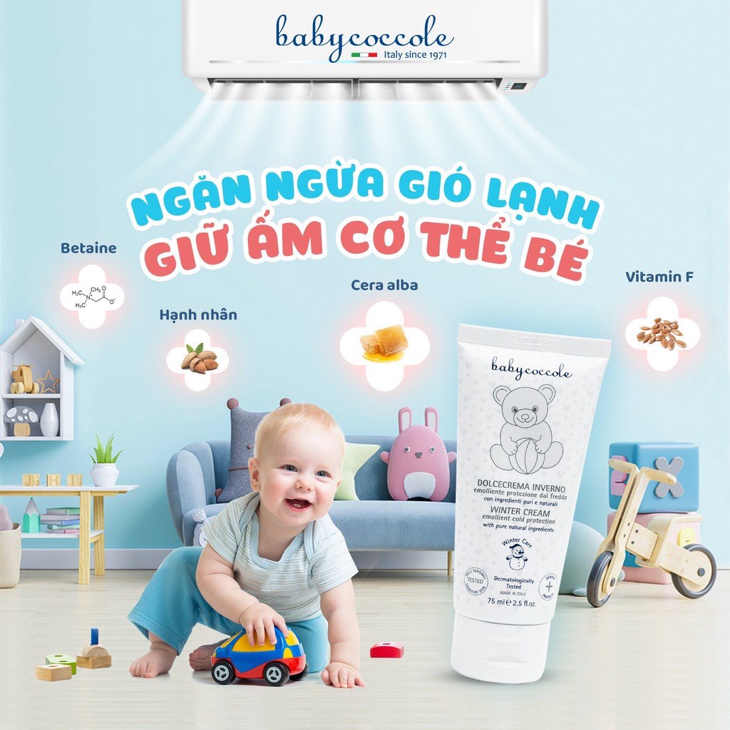 Kem giữ ấm từ sáp ong và vitamin Babycoccole 0M+