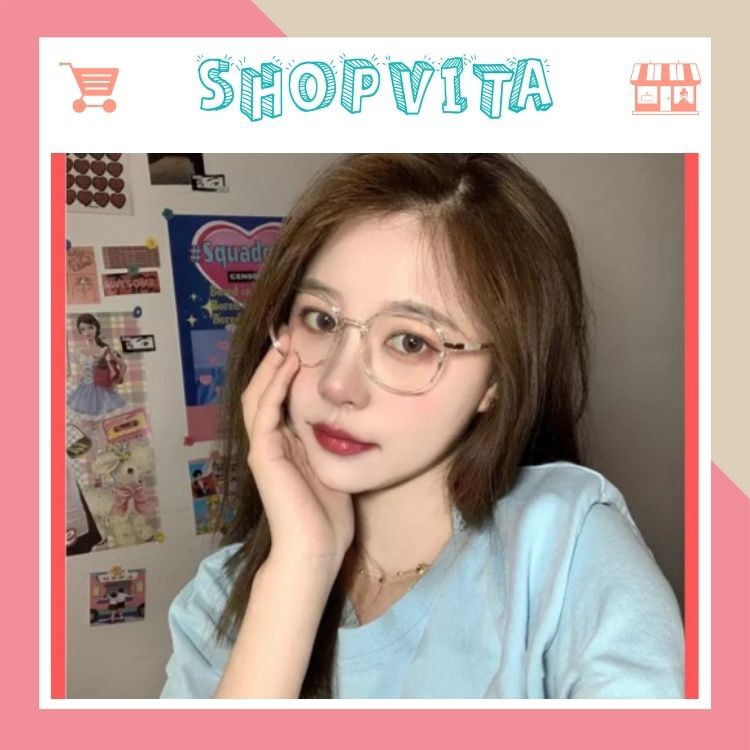 Gọng Kính Cận Nữ Shopvita Mắt Kính Gọng Trong Suốt Kính Chất Liệu Kim Loại Cao Cấp- VT12 | BigBuy360 - bigbuy360.vn
