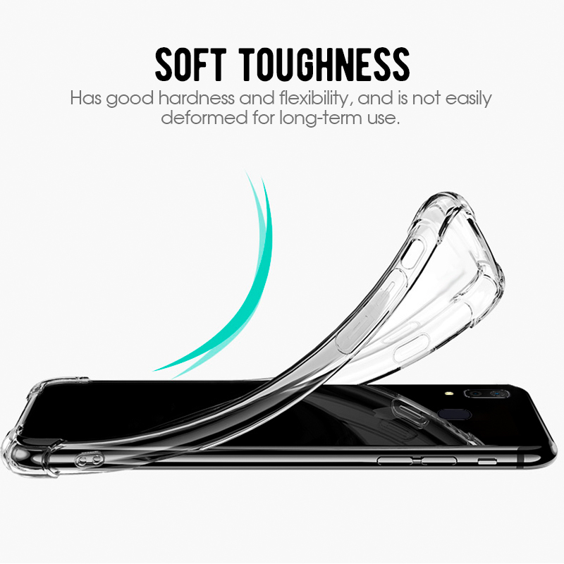 Ốp điện thoại TPU mềm trong suốt cho Samsung Galaxy A10/S A20/S A30/S A50/S A7 18 A31 A51 A71 A11 M11 A21S A12 J2 J7 Pr