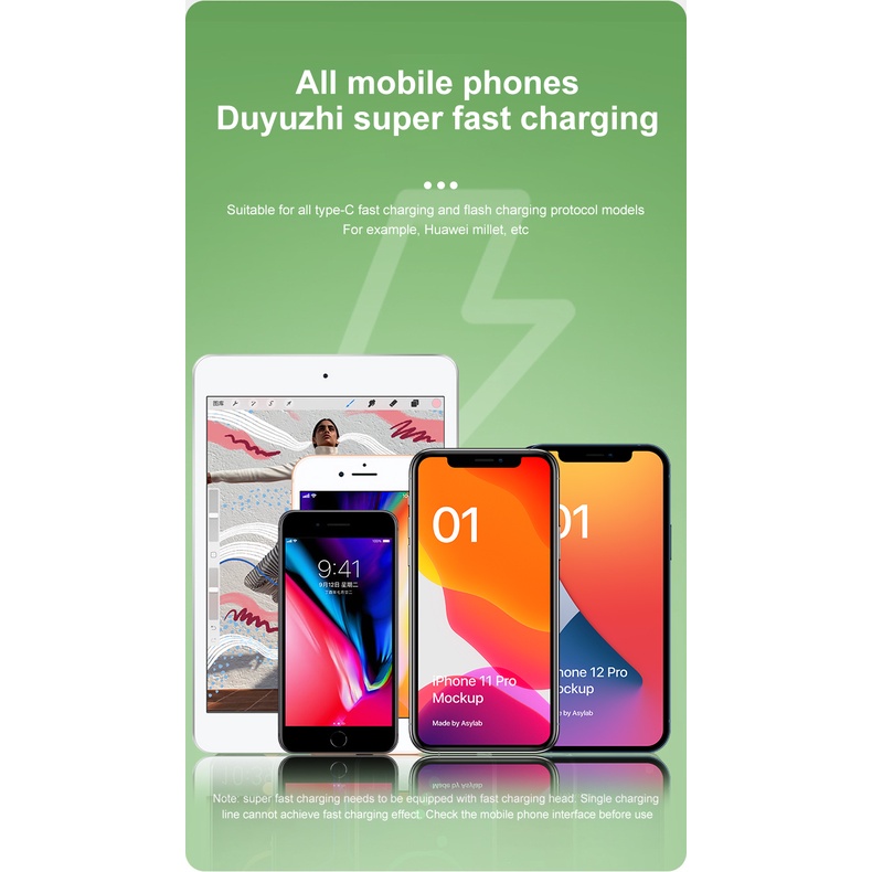 TYPE C Dây Cáp Sạc Nhanh 5A Có Đèn Led Phụ Kiện Chuyên Dụng Dành Cho  Android