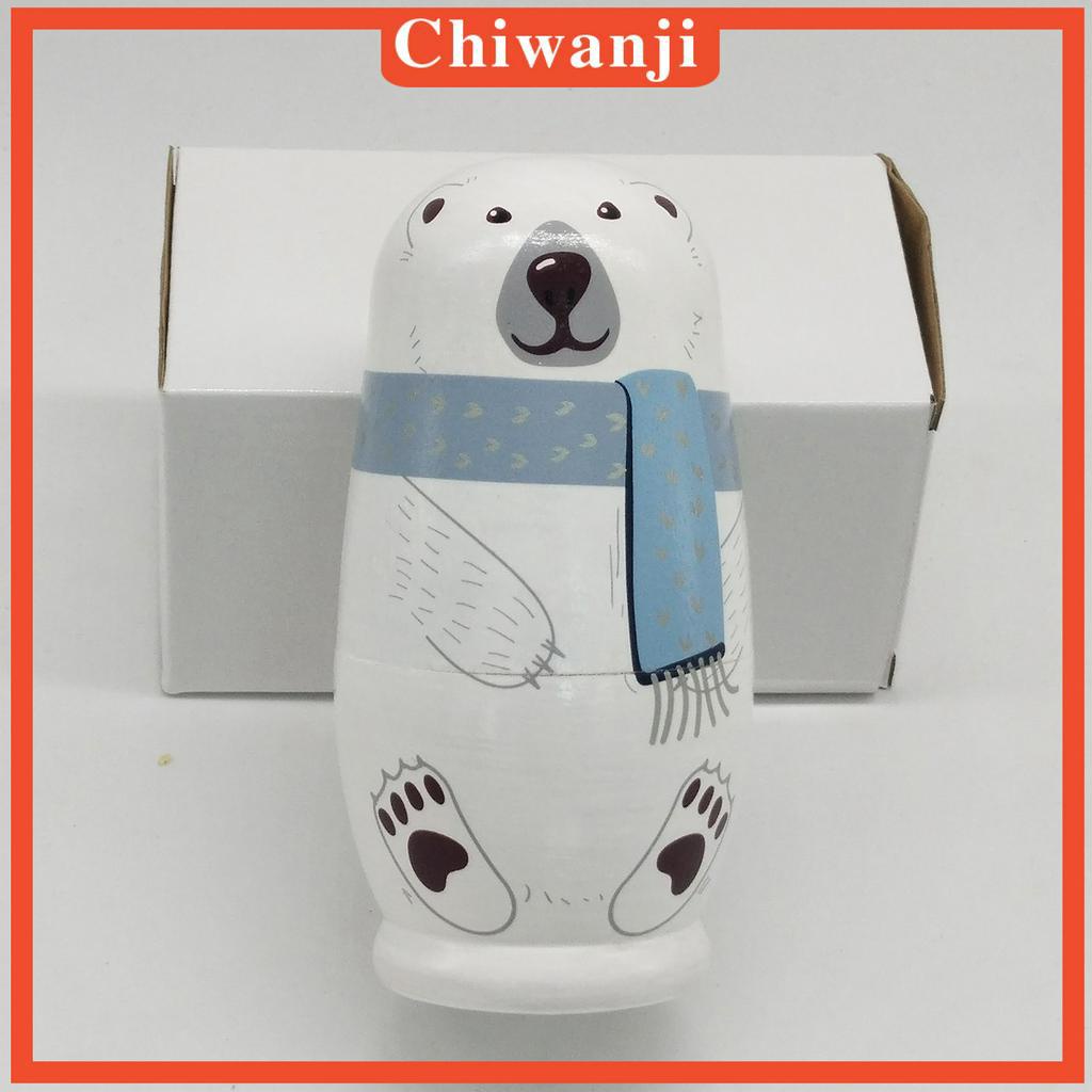 Set 5 búp bê nga Matryoshka bằng gỗ trầm thích hợp làm quà tặng