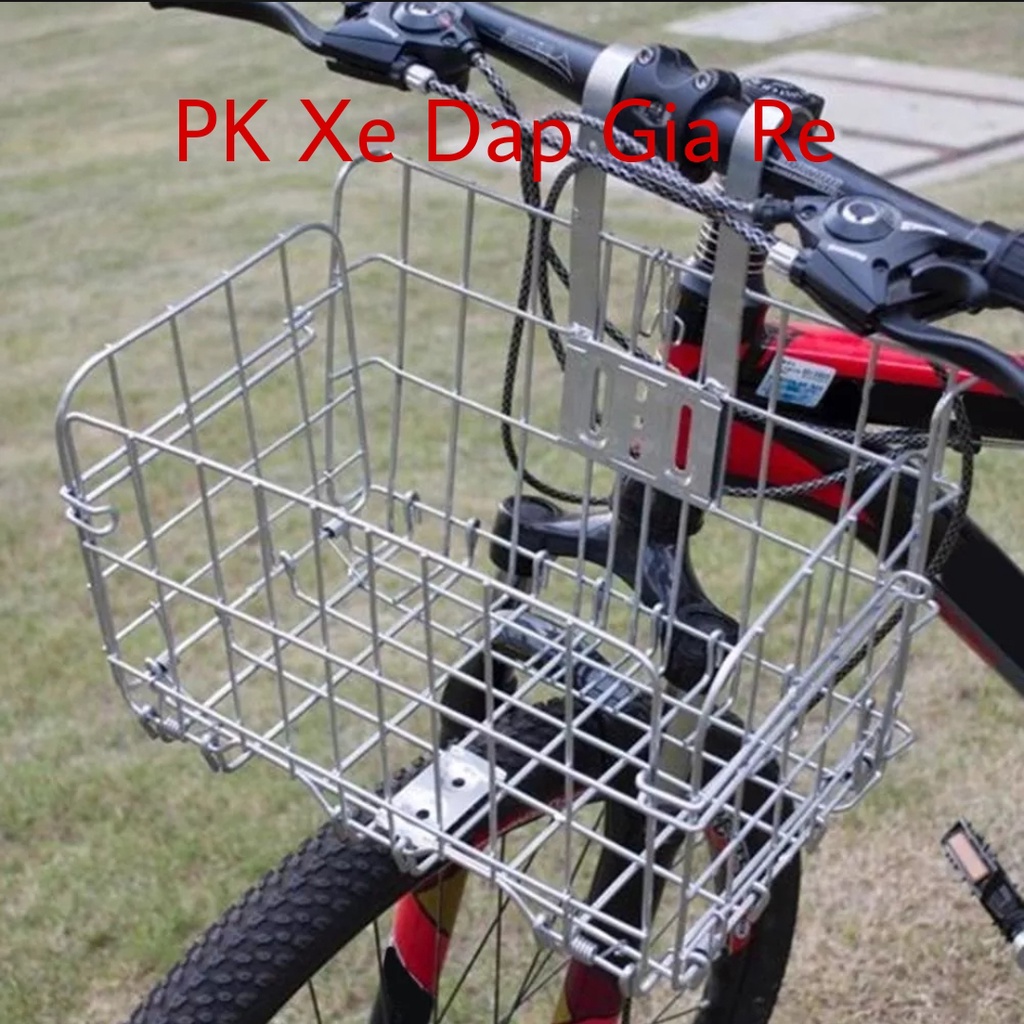Giỏ Xe Đạp Có Thể Gập Gọn Chất Liệu Kim Loại Kích Thước 33x20x20cm Bền Bỉ Không Gỉ Chất Lương Cao