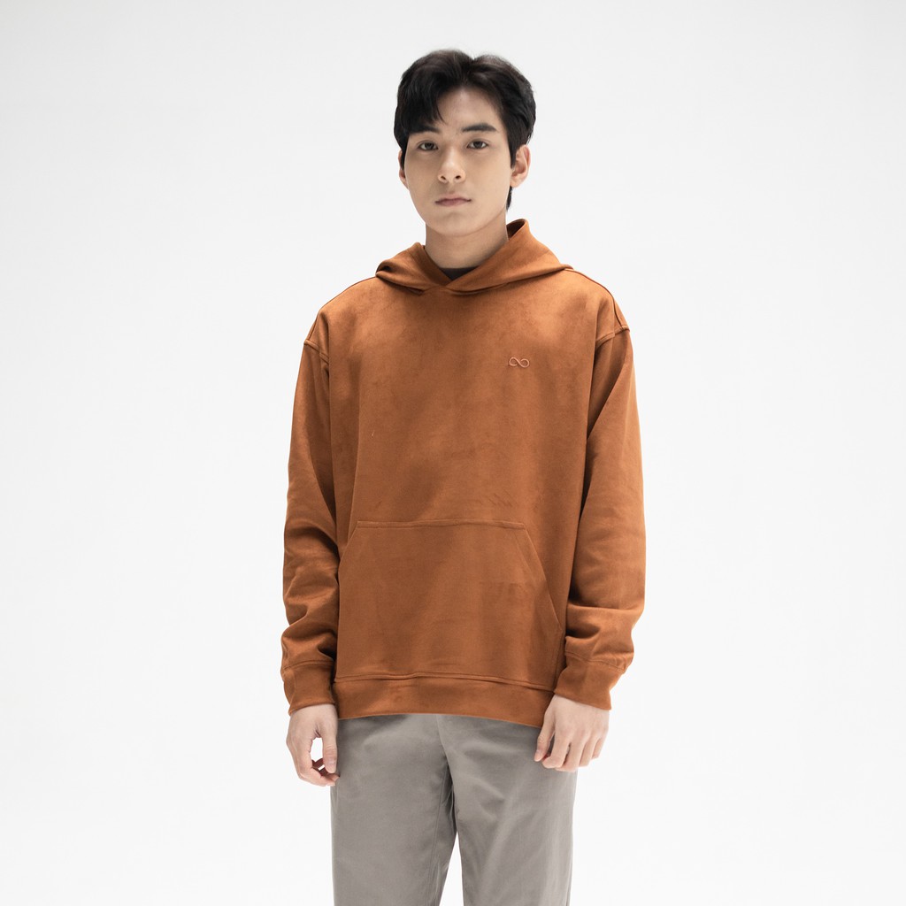 Áo hoodie basic da lộn LOOK SUEDUE HOODIE | BigBuy360 - bigbuy360.vn