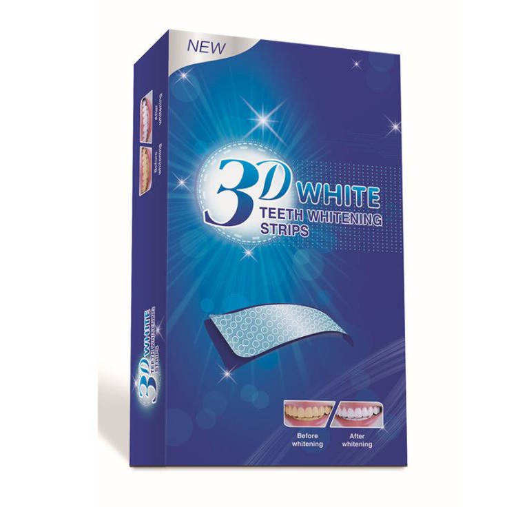 [COCO1$] Combo 2 Gói 2 miếng dán trắng răng tiện lợi 3D White Teeth Whitening Strips CC06SP031