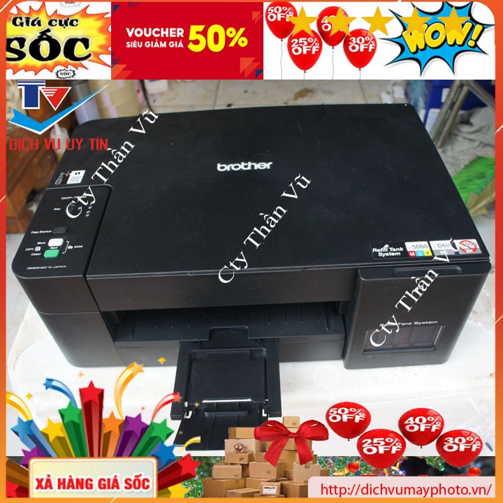 Máy in phun màu Brother DCP T220 đã qua sử dụng thiết kế nhỏ gọn bản in đẹp bảo hành INECO