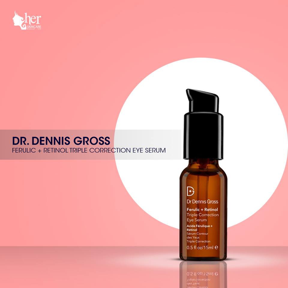 Serum Giảm Quầng Thâm, Bọng Mắt - Dr Dennis Gross Ferulic + Retinol Triple Correction Eye Serum