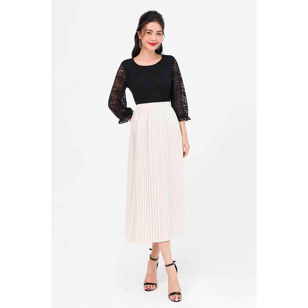 Chân váy nữ dập ly, khóa sườn LAMER L62L20Q025 (nhiều màu) | BigBuy360 - bigbuy360.vn