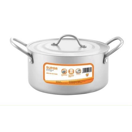 Nồi canh hợp kim nhôm oxy hóa mềm Healthy HT08008-4