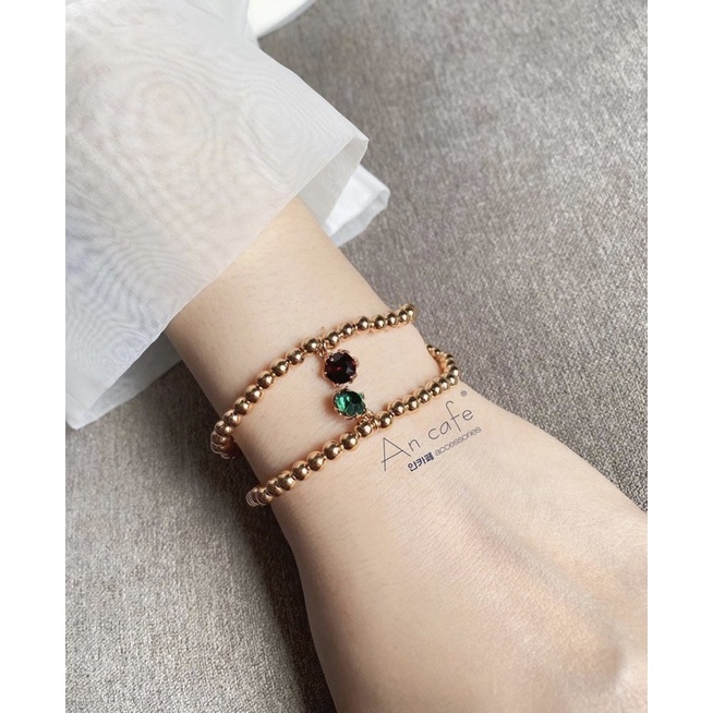 [ancafe.shop] lắc tay, nữ, hàn quốc, đá