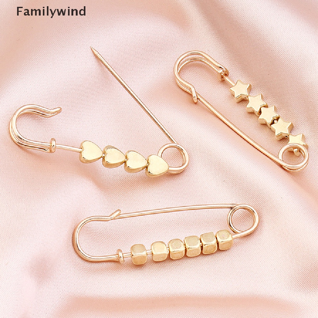 Cài áo hình ngôi sao / trái tim màu vàng điều chỉnh được phong cách thời trang