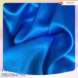 Phông nền vải bóng mềm màu xanh dương khổ vải 1,5m x 1m dài
