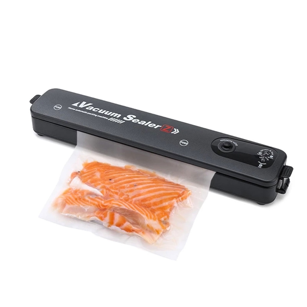 Máy hút chân không Vacuum Sealer ZR-001 hút đa dạng thực phẩm, lực hút kiệt, hàn kín- Tặng 15 túi hút.