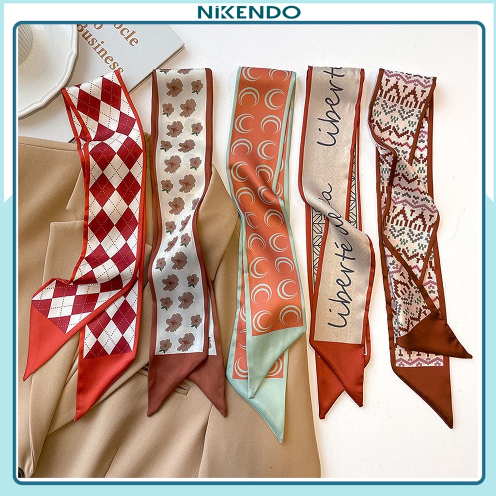 Khăn Buộc Tóc Quấn Túi Thắt Nơ Quàng Cổ Bộ Sưu Tập Màu Đỏ 2022 Turban Bandana Đỏ-KL3