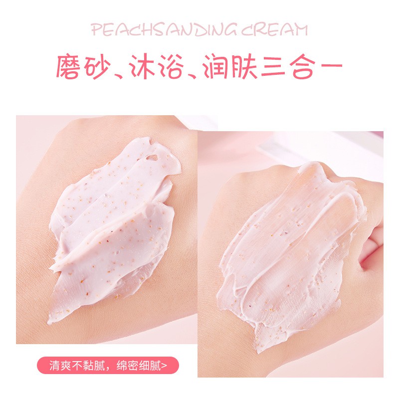 (Sỉ Siêu rẻ) Tẩy Da Chết toàn thân Heyxi Đào 200g, Heyxi Peach Clear Body Crub siêu thích TDC