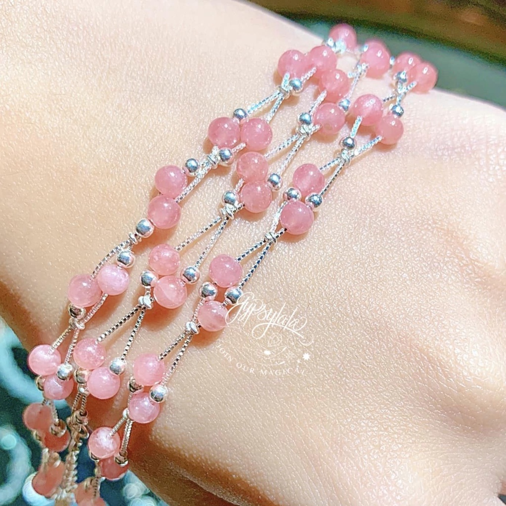Vòng Tay Embrace Đá Đào Hoa Mini SP005530 Gypsy.lala
