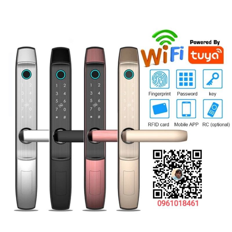 Khoá Tuya Wifi A2 Aluminium Door