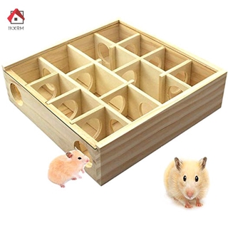 Đồ Chơi Mê Cung Gỗ Cho Chuột Hamster