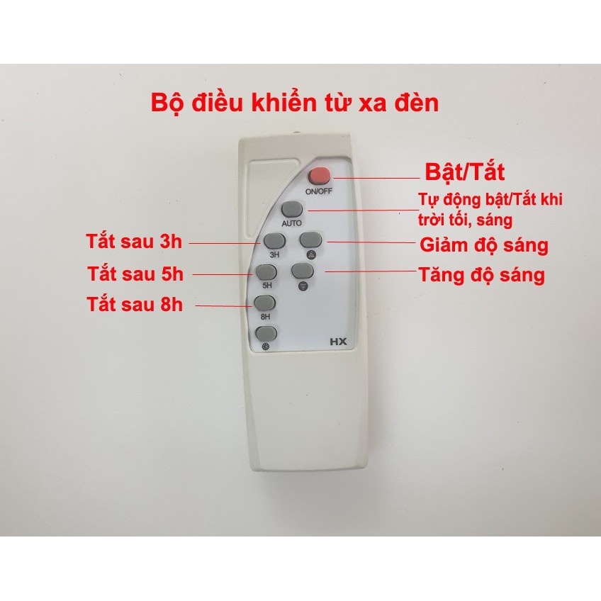 ĐÈN NĂNG LƯỢNG MẶT TRỜI MAX TECH 60W - 100W SOLAR LIGHT - PIN SẠC TRỌN DỜI - CHỐNG NƯỚC IP67- bảo hành 1 năm