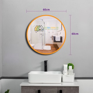 Gương tròn đường kính 60 có viền