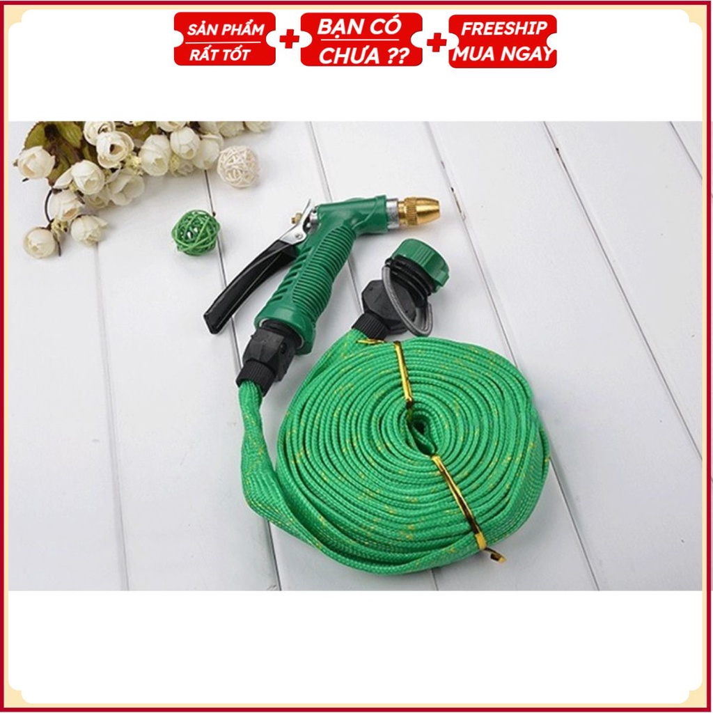 Bộ Vòi Phun Nước Tăng Áp Lực- Dài 10/15/20 Mét - Rửa Xe - Tưới Cây Sân Vườn Kiểu Mới K102