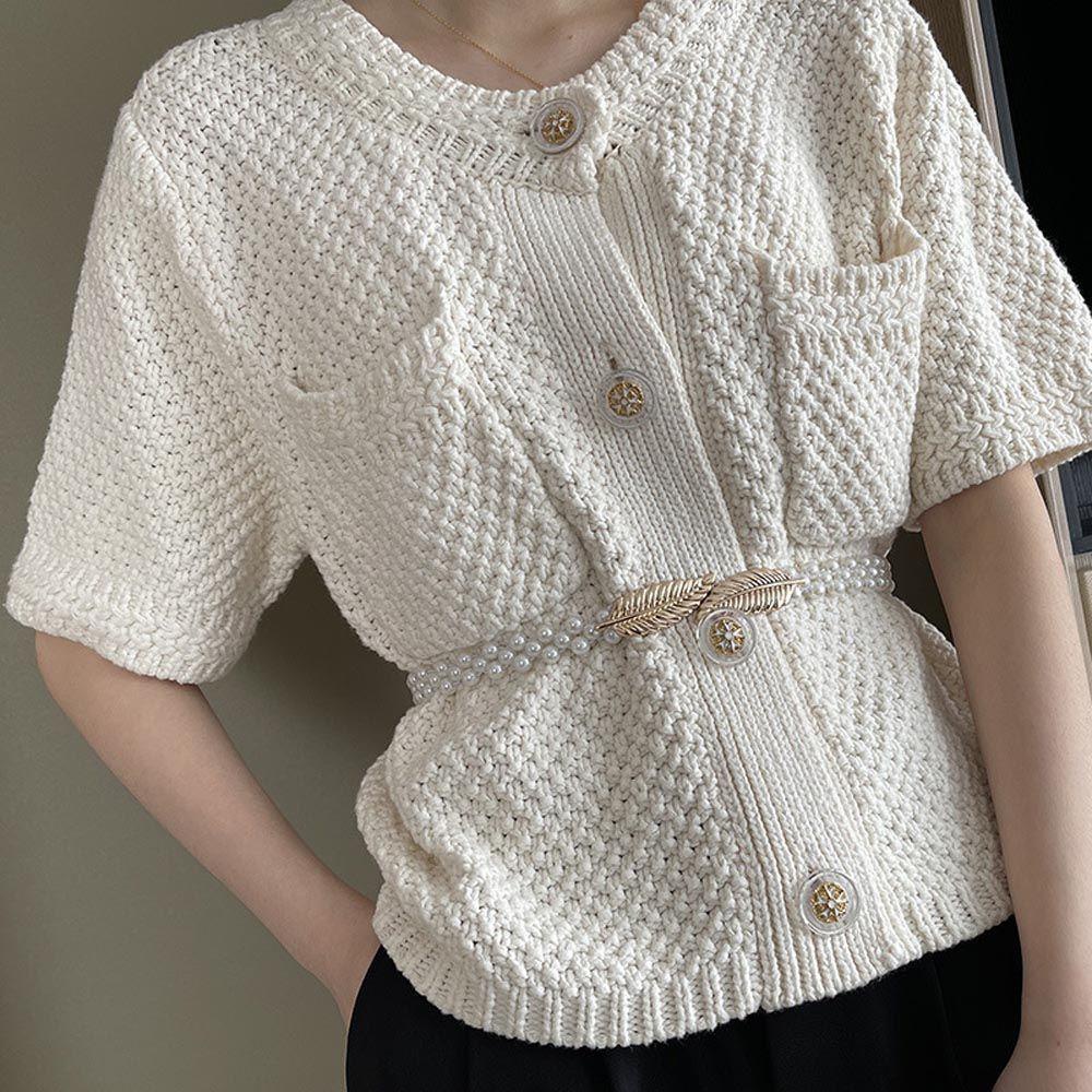 Thắt Lưng Họa Tiết Hoa Lá Thanh Lịch Cho Nữ