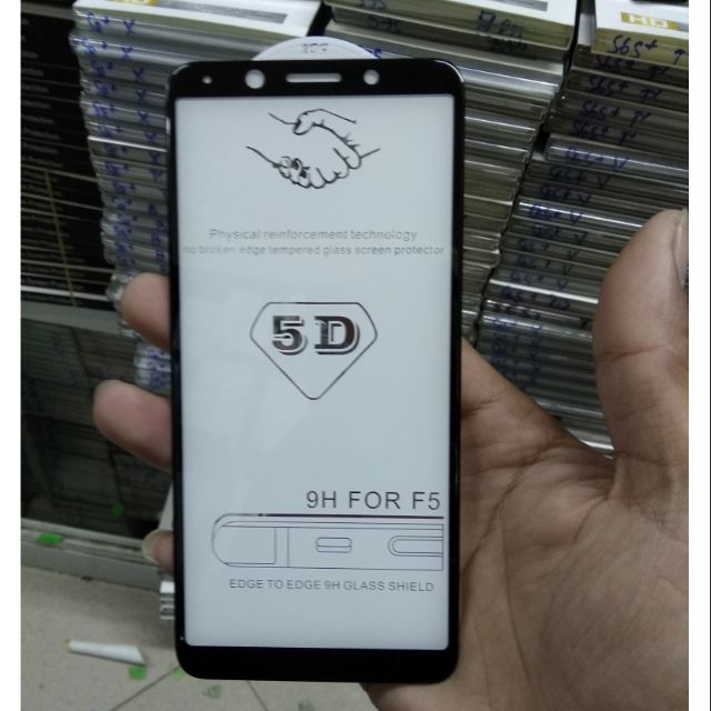 Kính cường lực full màn 5D Oppo F5 loại xịn