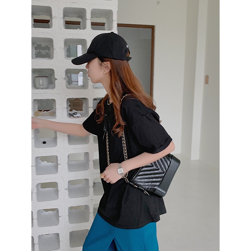 Áo Thun Trơn nữ - Trắng + Đen cotton 100% hàng VN SX