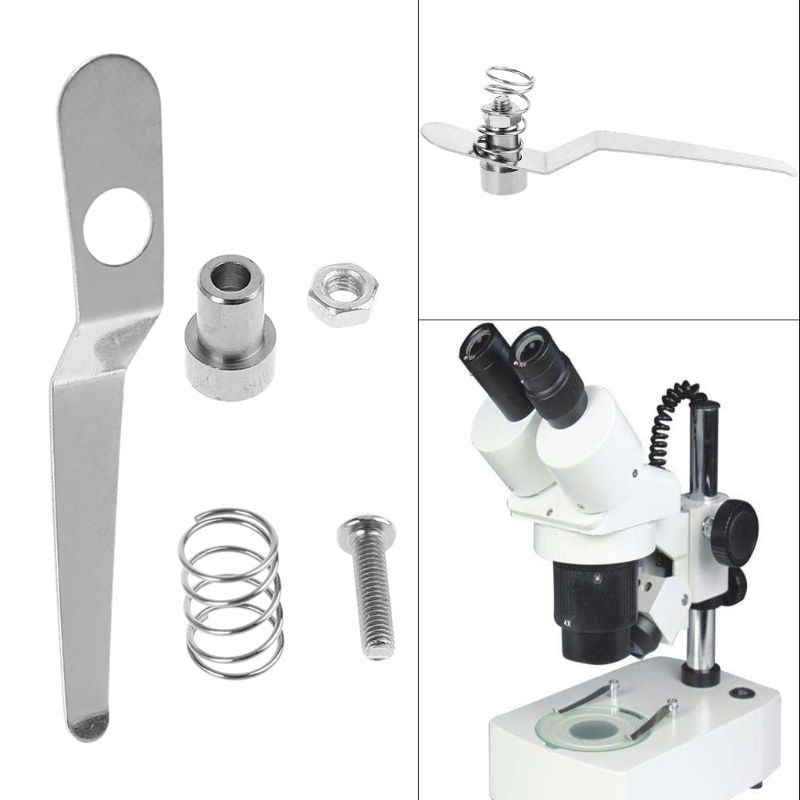 Kẹp Inox Giữ Mẫu Vật Lý Cho Kính Hiển Vi Sinh Học